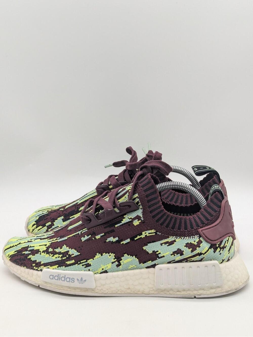 Adidas NMD R1 Primeknit x Datamosh 2.0 Maroon Shoe Mens Size 9 / Women 10 Collab